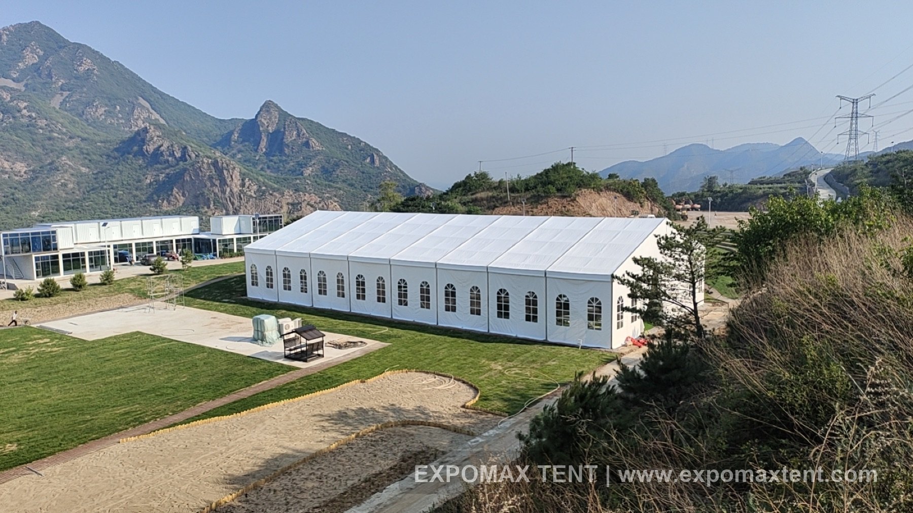 Outdoor wedding tent project in Chengde mountain venue